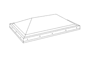 Rectangular Base Pyramid Roof Rectangular Pyramid | Mac Plastics and Skylights