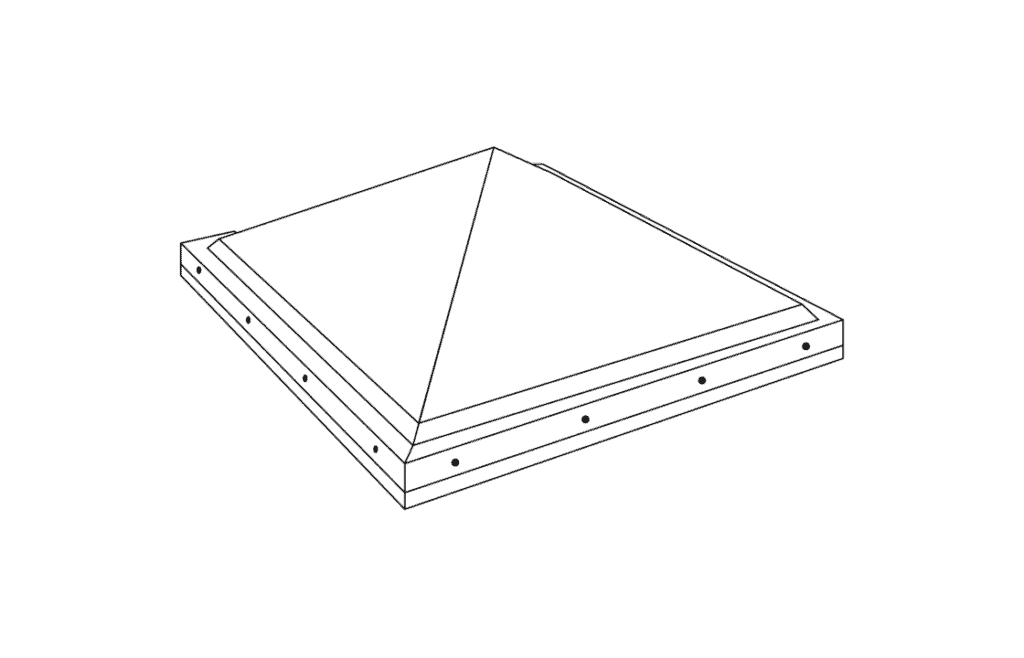 Square Pyramid Skylight